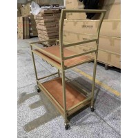 Bar Serving Cart on Wheels with Wine Racks and Glass Holders. 223units. EXW Los Angeles
